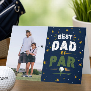 Bester Papa Par Golf Liebhaber Foto Vatertag Karte