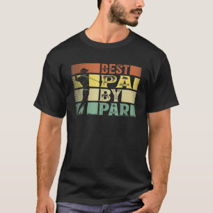 Bester Papa Par Golfing Vintage zum Vatertag T-Shirt