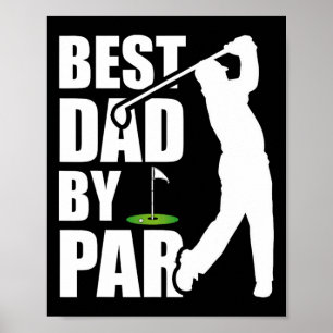 Bester Papa Par Lustiger Golf Vater-Tag Daddy Poster