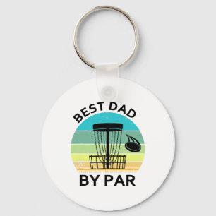 Bester Papa Par Vater-Tag Disc Golf Großvater Spaß Schlüsselanhänger