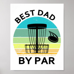 Bester Papa Par Vater's Day Disc Golf Großvater Sp Poster