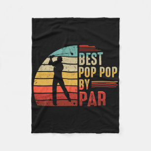 Bester Papa Pop Von Par Golf Liebhaber Beste Vater Fleecedecke