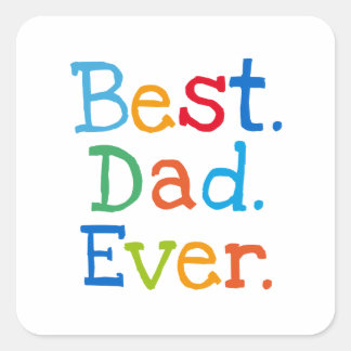 Bester Papa Quadratischer Aufkleber