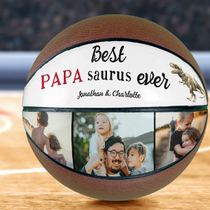Bester Papa Saurus Aller Zeiten Fotocollage Basketball