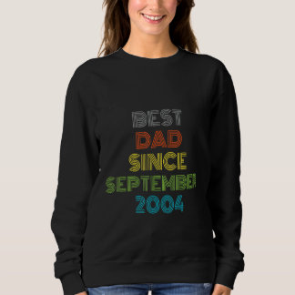 Bester Papa seit September 2004 Cooles Geschenk Sweatshirt