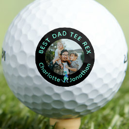 Bester Papa Tee Rex Benutzerfoto Kinder Namen Golfball