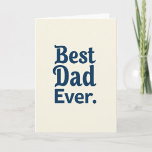 Bester Papa überhaupt Indigo-Script-Karte Karte