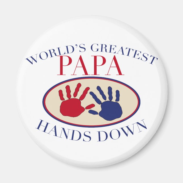 Bester Papa überhaupt Magnet (Vorne)