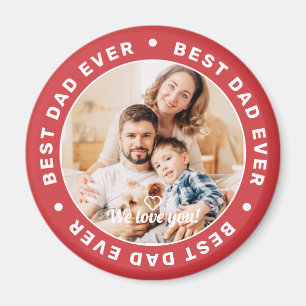 Bester Papa überhaupt Modern Einfach Benutzerdefin Magnet