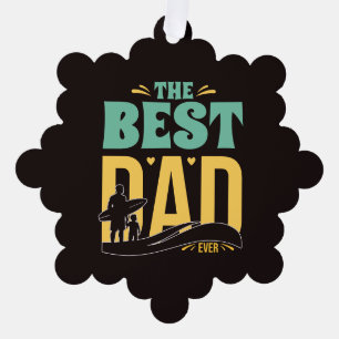 Bester Papa überhaupt Ornament Karte