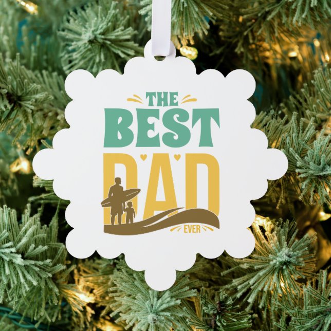 Bester Papa überhaupt Ornament Karte (Insitu (Baum))