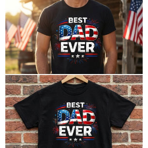 Bester Papa überhaupt Patriotisches 4. Juli-Shirt T-Shirt