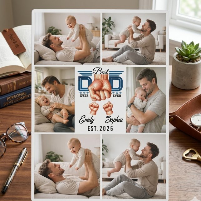 Bester Papa überhaupt Personalisiert | Benutzerdef Fotoplatte (Best Dad Ever Personalized | Custom Father’s Plaque)