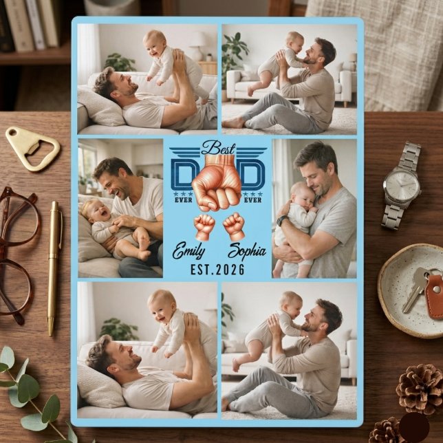 Bester Papa überhaupt Personalisiert | Benutzerdef Fotoplatte (Best Dad Ever Personalized | Custom Father’s Plaque)
