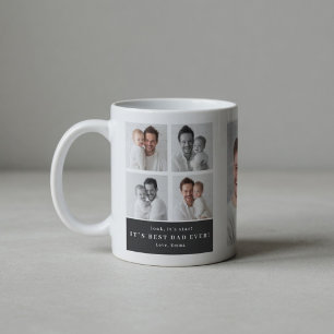 Bester Papa überhaupt personalisierte Fotocollage Kaffeetasse