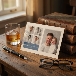 Bester Papa überhaupt Personalisierte Fotokarte Feiertagskarte