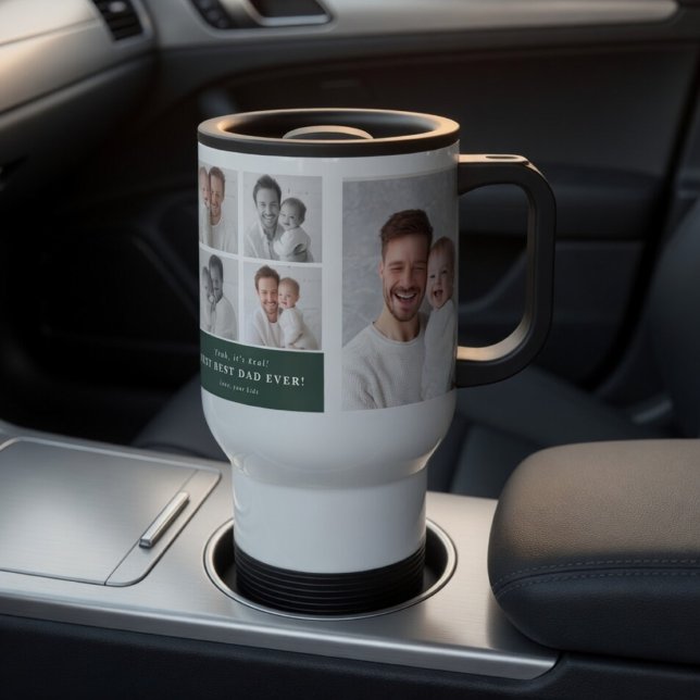 Bester Papa überhaupt Personalisiertes Foto Reisebecher (Von Creator hochgeladen)