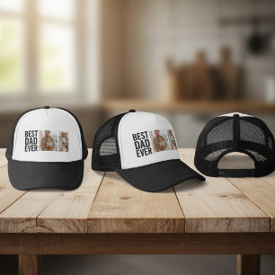 Bester Papa überhaupt personalisiertes Foto Truckerkappe