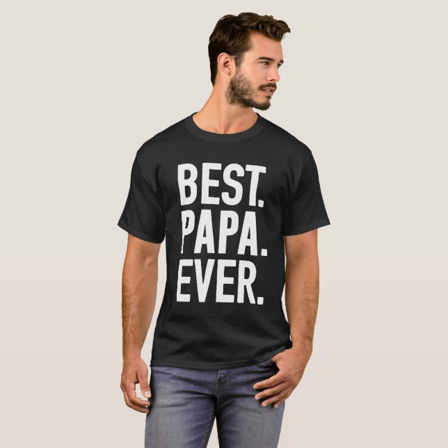 Bester Papa überhaupt T-Shirt (Vorne ganz)