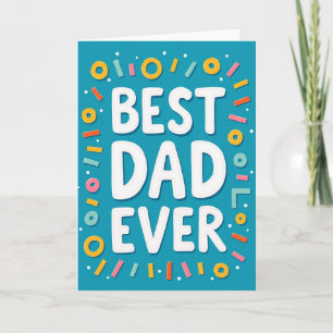Bester Papa überhaupt Teal-Karte Karte