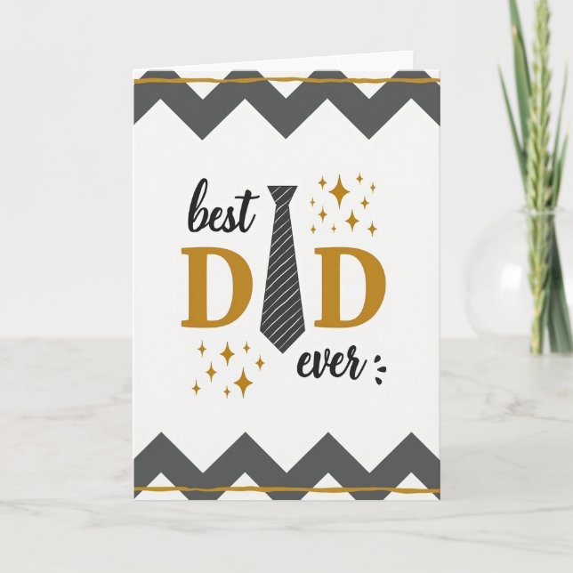 Bester Papa überhaupt Tie Art Karte (Vorderseite)