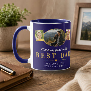 Bester Papa Vatertagsgeschenk von Kindern Foto  Tasse