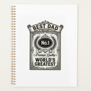 Bester Papa Vintage Gravur Vatertag Planer