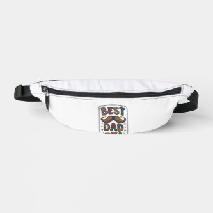 Bester Papa Vintage Schnurrbart Vektor Vater Desig Bauchtasche
