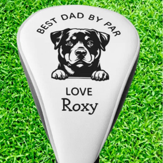 Bester Papa von deinem Rottweiler-Kumpel Golf Headcover (Show Dad your love with this adorable Rottweiler golf head cover—perfect for proud dog dads! )