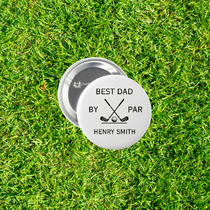 Bester Papa von Par Golf Vatertag Daddy-Geschenk Button