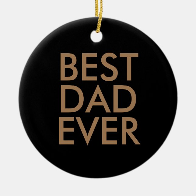 Bester Papa | Weihnachtsgeschenkidee Keramik Ornament (Vorne)