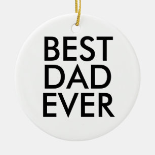 Bester Papa Weihnachtsgeschenkidee Keramik Ornament