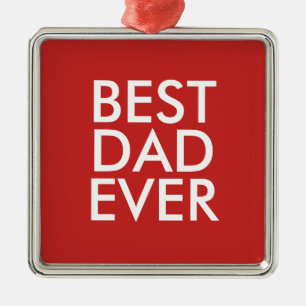 Bester Papa Weihnachtsgeschenkidee Ornament Aus Metall