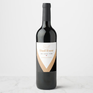 Bester Papa Weinetikett