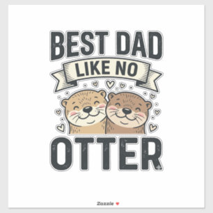 Bester Papa wie kein anderer Otter Süßer Otter Vat Aufkleber