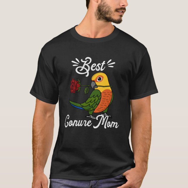 Bester Papagei Mama I Jenday Conure T-Shirt (Vorderseite)
