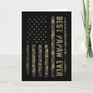 Bester Papaw Aller Camouflage-Amerikanische Flagge Karte
