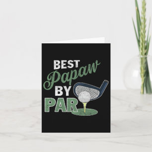 Bester Papaw by Par Vatertag Golf Sport Karte