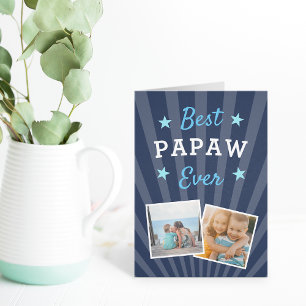 Bester Papaw je Vatertag-Foto Karte
