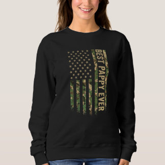 Bester Pappy Aller Zeiten Amerikanische Flagge Cam Sweatshirt
