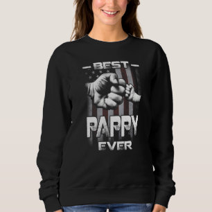 Bester Pappy Aller Zeiten Fauststoß USA-Flagge Vat Sweatshirt
