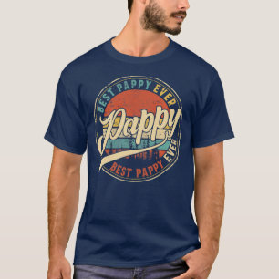 Bester Pappy Ever Vintage Retro Papa für Männer T-Shirt