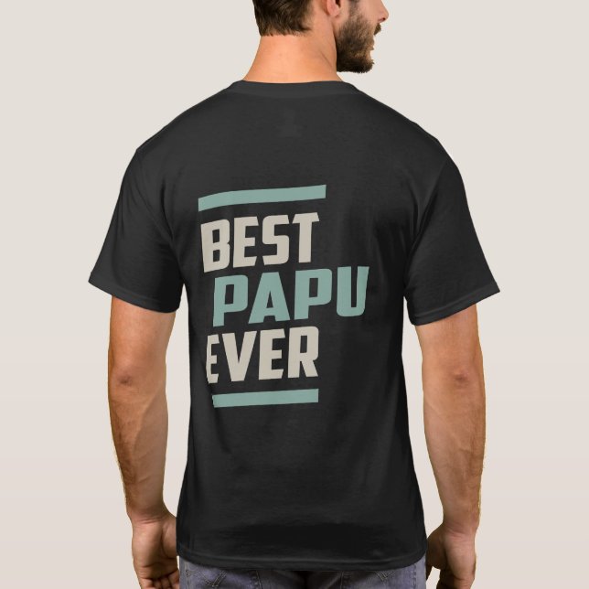 Bester Papu je T-Shirt (Rückseite)