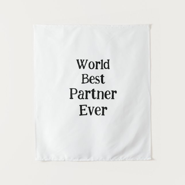 Bester Partner der Welt, Valentinstag-Liebhaber Fr Wandteppich (Vorderseite)