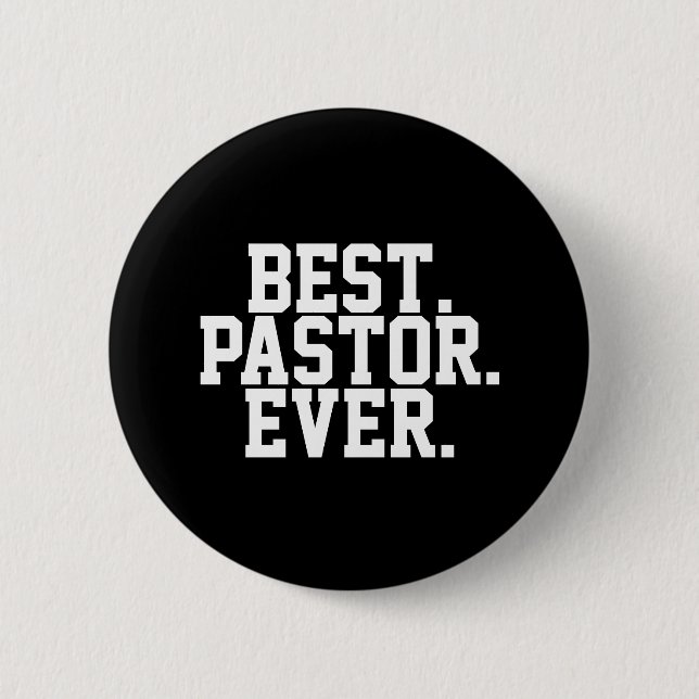 Bester Pastor je Zitat Button (Vorderseite)