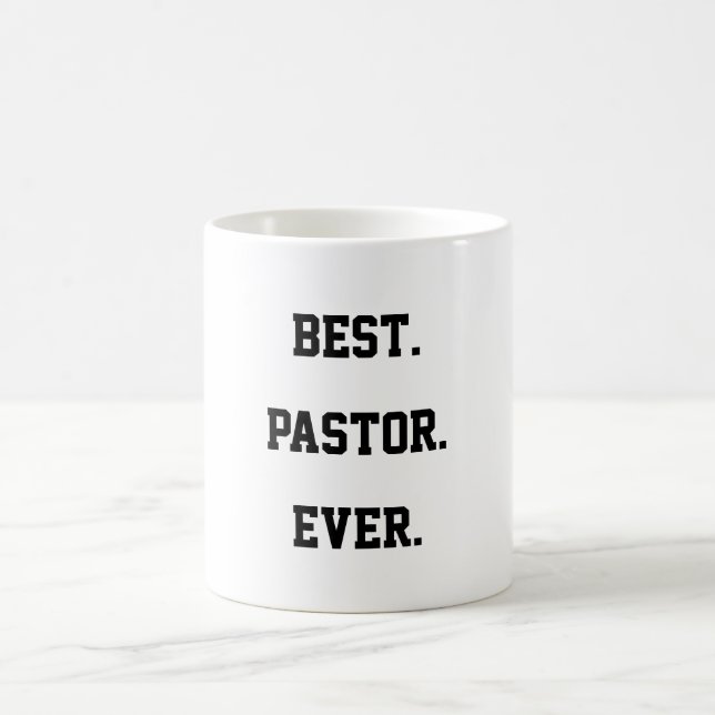 Bester Pastor je Zitat Kaffeetasse (Mittel)