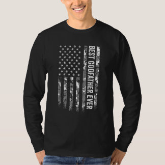 Bester Pate Aller Zeiten Amerikanische Flagge Camo T-Shirt