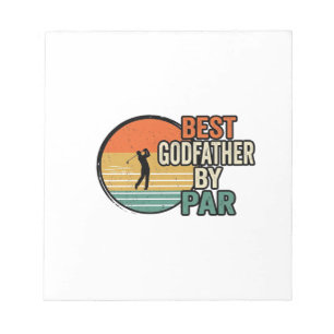 Bester Pate von Par Vintage Golf Vector Design_1 Notizblock