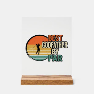 Bester Pate von Par Vintage Golf Vektor Design_1 Acrylschild