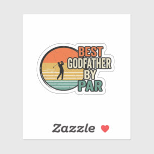 Bester Pate von Par Vintage Golf Vektor Design_1 Aufkleber